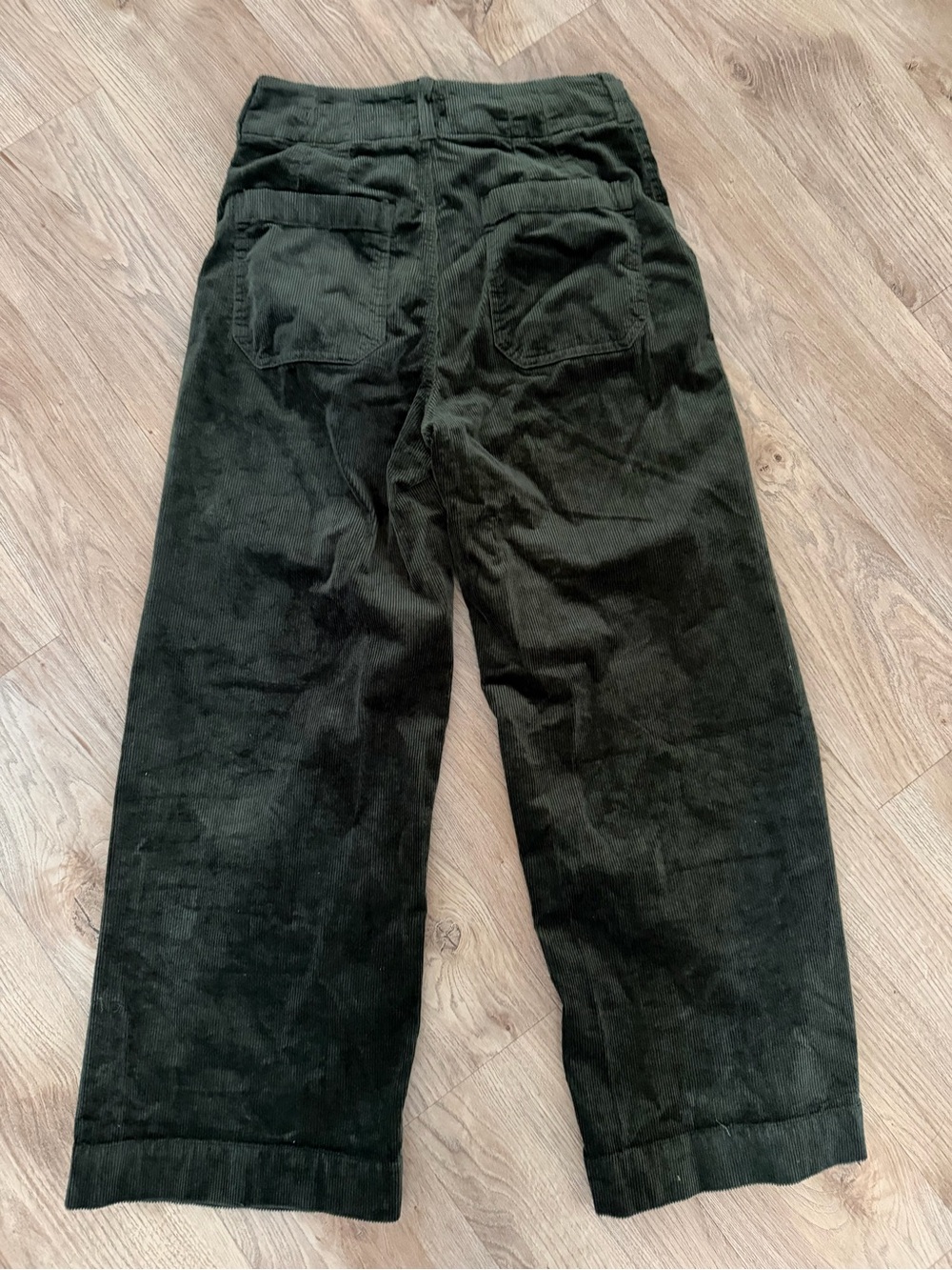 Anthropologie Maeve The Colette Corduroy Pants — Dark Green - Picture 3 of 3